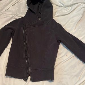 diagonal zip up The North Face jacket
